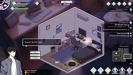 Happy student part 6! There is no light in the dorm she acsidently grubs me by my dick!