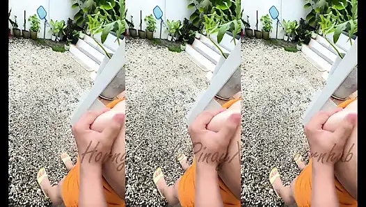 Pinay sexy teen wird im freien gefickt