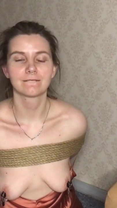 Bound, Hot, Long-Haired Russian MILF - a deep, sloppy blowjob and a hard doggy-style fuck - Lovessie | Clip 2