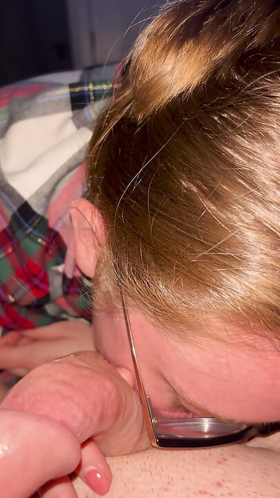 Long Sensual Blowjob from Wife with Eye Contact