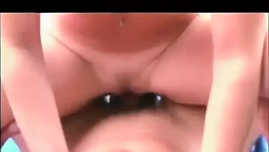 Big pussy petite ass fucking in the garden...cum in mouth
