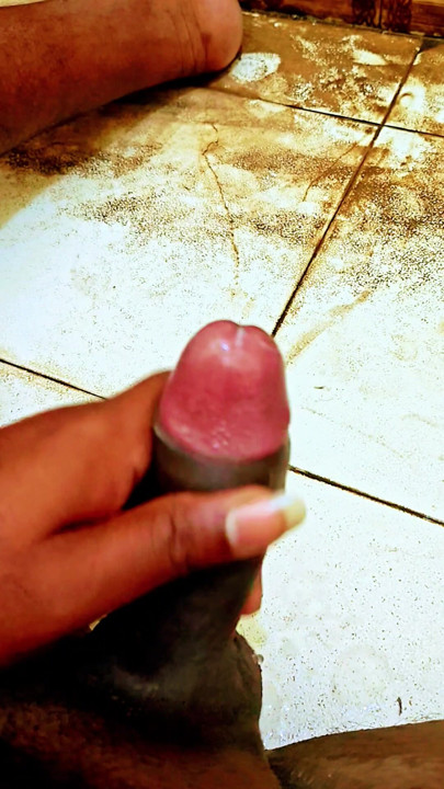 Solo boy masterbation in bathroom