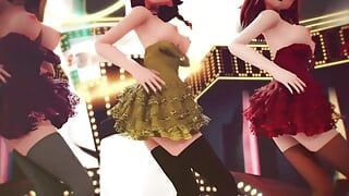 MMD R-18 Аниме-девушки, сексуальный танцующий клип 363