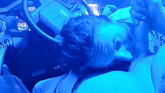 Blowjob in My Truck Cum in Mouth