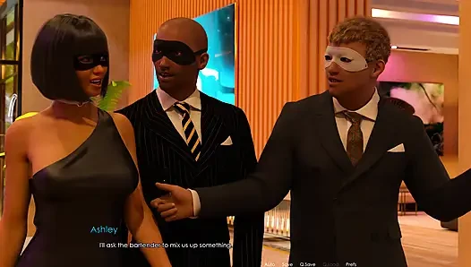 Anna Exciting Affection [ch.2 Ep.23] - Husband Doesn’t Recognize His Wife as the Cum Dump at the Masked Sex Party - Part 2