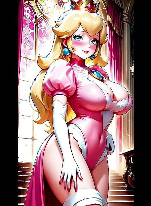 (AI Generated) Kompilasi peach, rosalina, boo, bowsette, pauline dan daisy