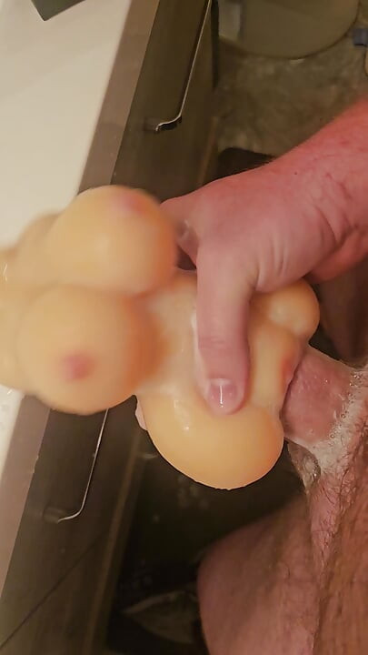 Fuzzy Femboy Plays With Favorite Toy Before Shower