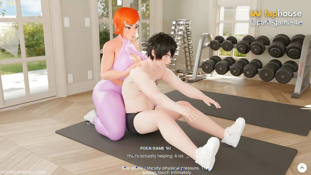 El estiramiento post-entrenamiento conduce a una intensa sesión de equitación con Zoe - Mansion Days - parte 1 - Brim - por juego porno 4u