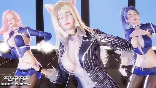 MMD TWICE - sprechen sie, Ahri seraphine kaisa sexy Kpop Tanz Liga der Legenden Hentai unzensiert 4K 60FPS