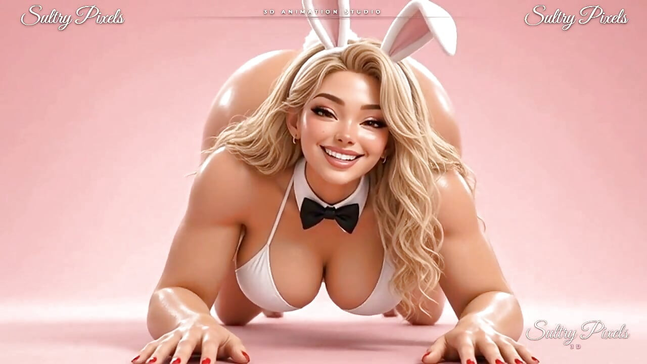 Gigante loira coelhinha mostra suas enormes solas oleadas - giantess pov provocação
