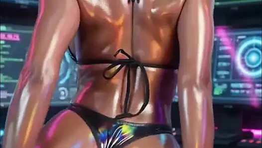 Zoa - Cyberpunk AI Girl Sensual Dance