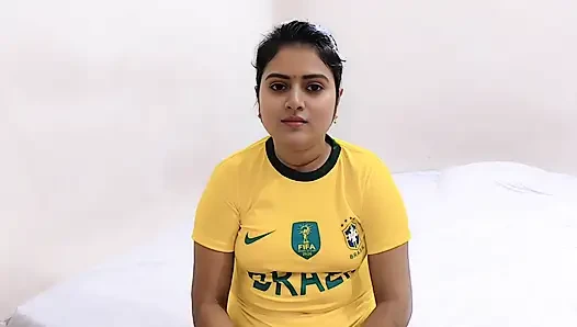 Step brother fucking his beautiful step sister while betting on a football game.(Full Bangla  Audio)