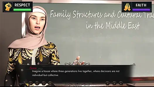 Бану на Западе 3 первый день лекции, а затем София так странно дома