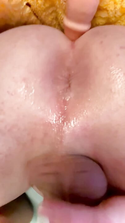 Femboy destroying boipussy with new fuck machine