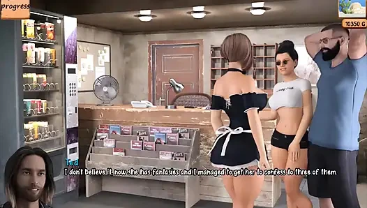 Motel oyunu (ntr route) ateşli evli kadın bir adamla sikişmeyi hayal ediyor