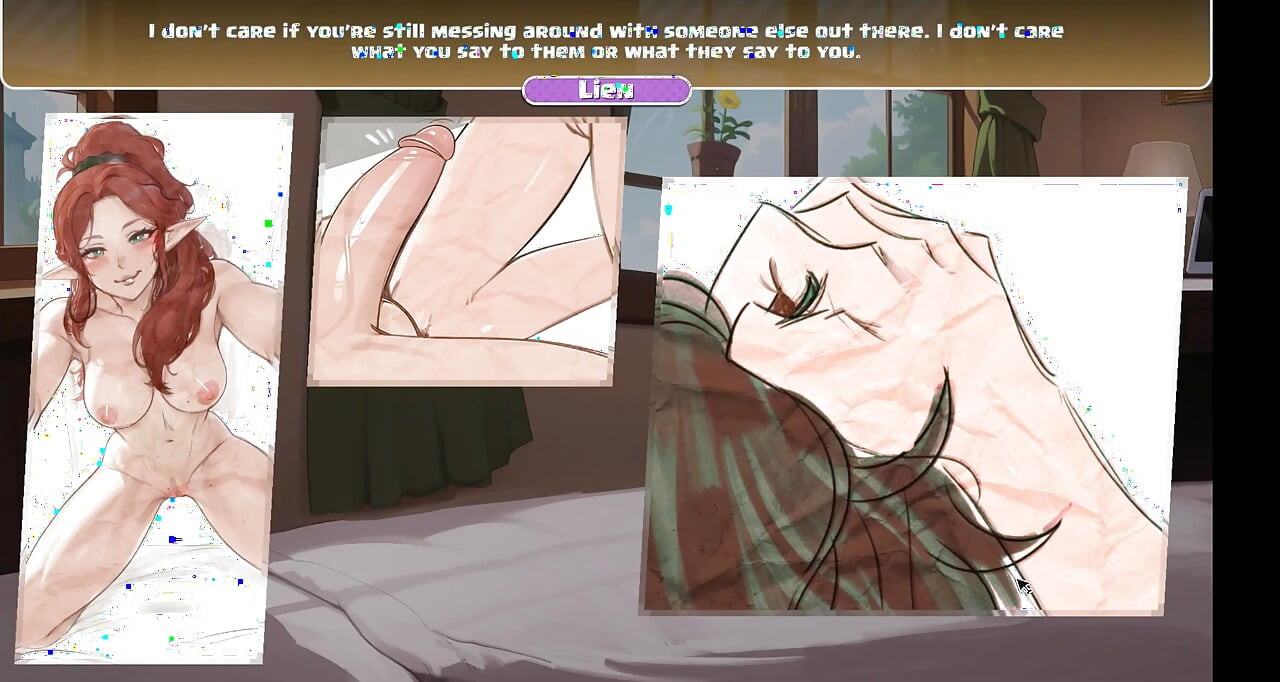 HaremVSZombies Hentai Game Ep.4 FEMALE DOMINATION BLOWJOB in bed !