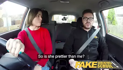 Fake Driving School Jealous learner wants hard fucking