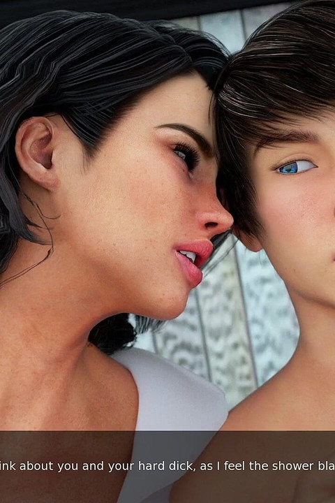 Sapık üvey oğul duşta üvey annesini sikiyor - 3 boyutlu hentai animasyonlu porno - orta yaşlı seksi kadın