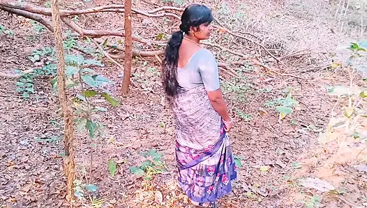 Indian Outdoor Sex. Desi Bhabi Secret Fucking Hubby in Forest. Telugu Dirty Talks.