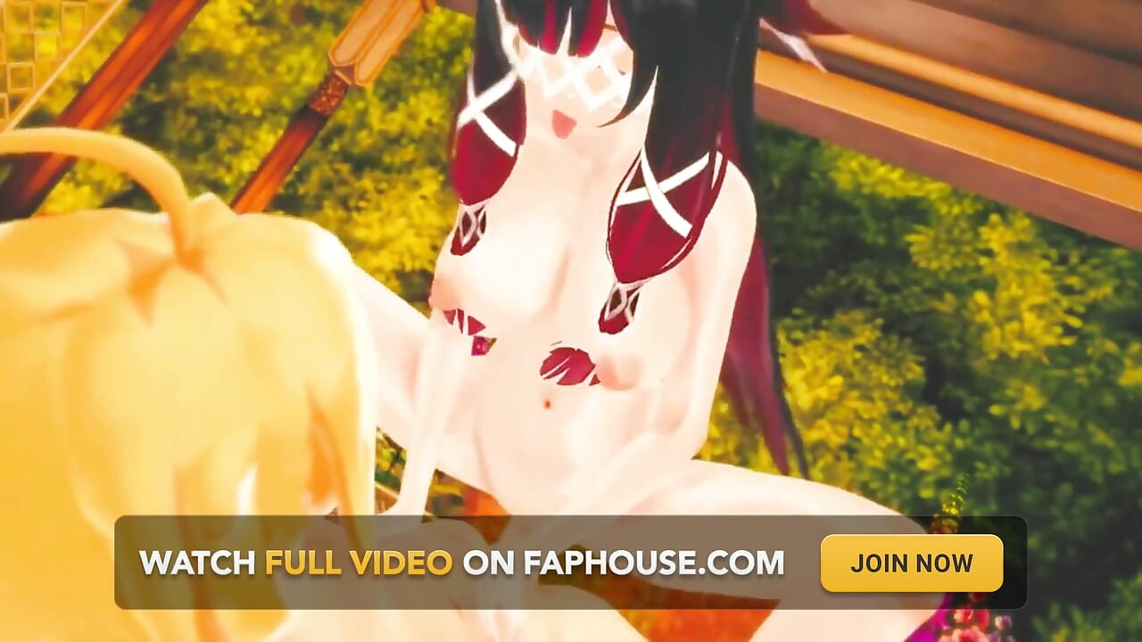 Genshin Impact - Σκληρή σκηνή σεξ Columbina με τον Aether - 3D Hentai Animation