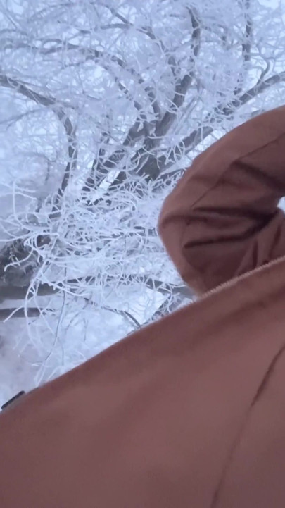 Outdoor Girl Almost Caught getting Dick Hard in the Snow | Clip 1