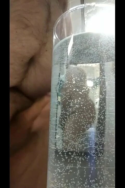 Oozin my creamy load in water