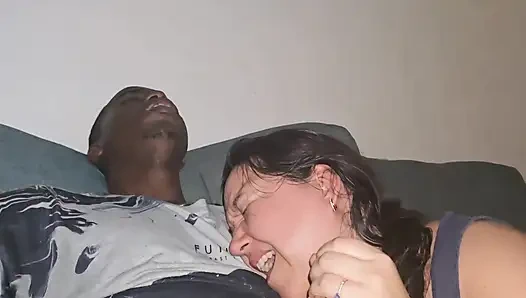 Sucking Swallowing BBC Pounding My Fat Hairy Pussy Cumshot