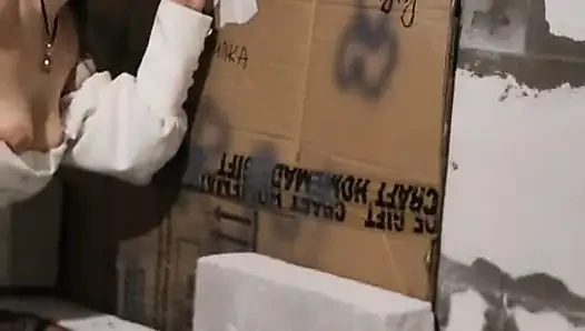 Gloryhole Bir inşaat Alanında. Diyaloglar.