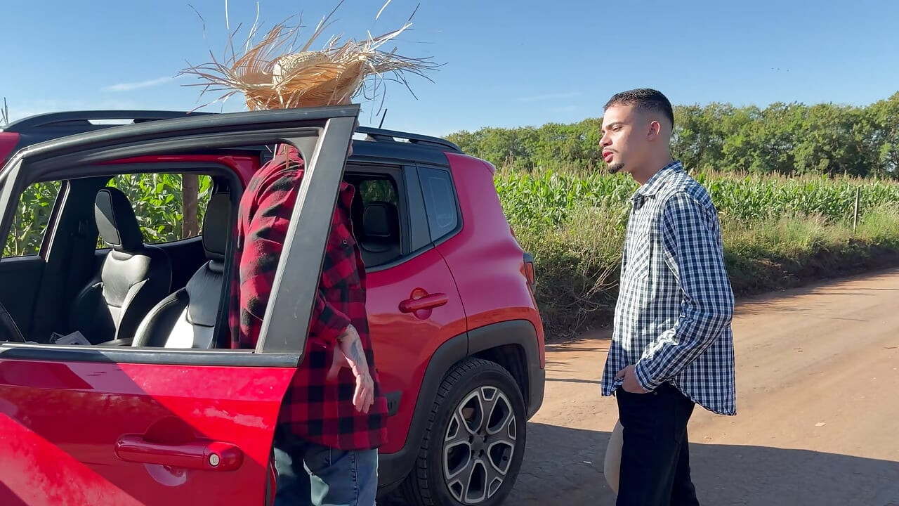 I got lost in the cornfield and needed help from the hot young farmer.