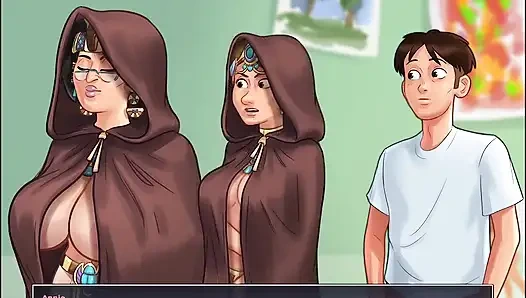 Summertime Saga, ich male meinen nackten Schulleiter auf dem College, als sie ... Xxx