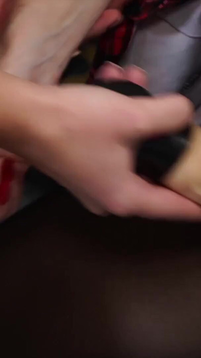 Alexia and Grace Having Lesbian Pantyhose Sex With Dildo | Clip 1