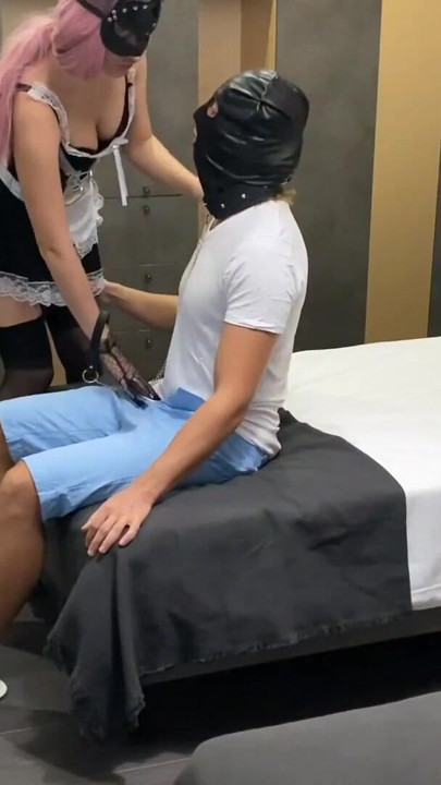 Hot Housemaid Pegs Her Boss with a Strapon for a Bonus | Clip 1