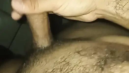 Guy masturbates with his partner and they end up