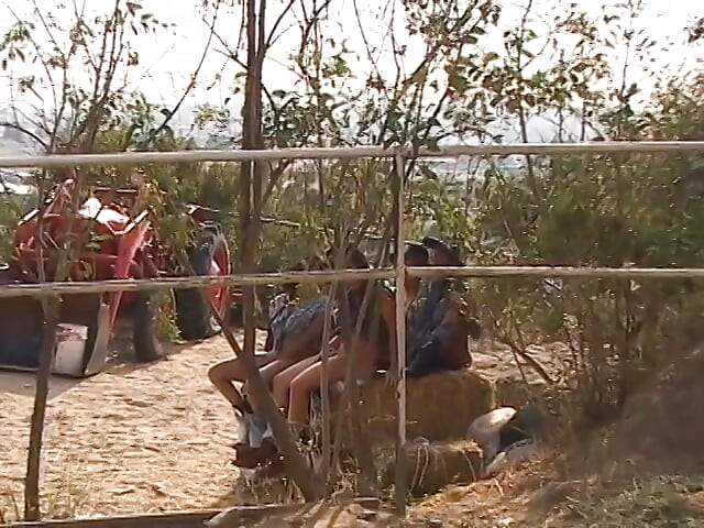 Cowgirls fucking nasty cowboy outdoor