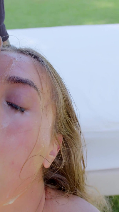 The Beautiful Lilly Phillips Receives an Intense Blowbang Until She Ends up Full of Cum