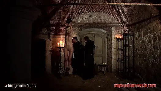 A Witch Is Dangling Over Small Flames