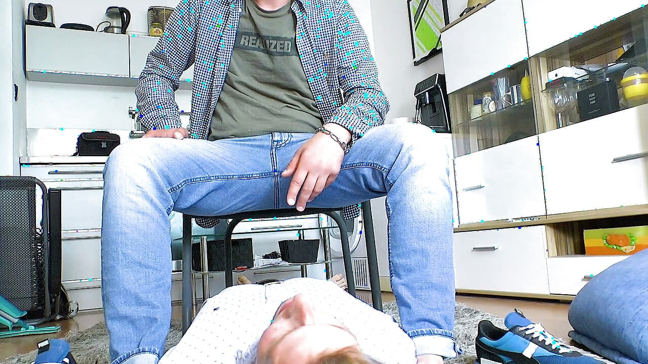 Playful Dominance: Guy Romes Commands Bazz to Worship and Tickle His Soles
