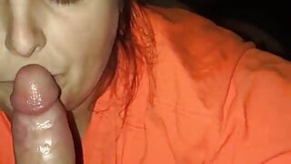 Blowing the dick