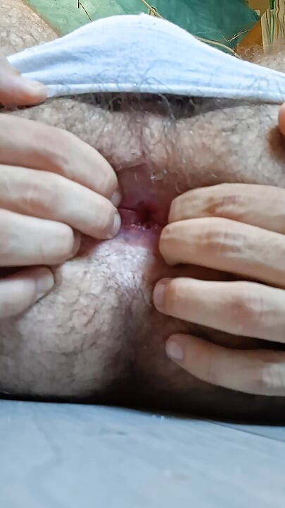 Asshole in the foreground
