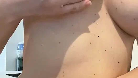 I didn't expect this to happen when I started rub my nipples