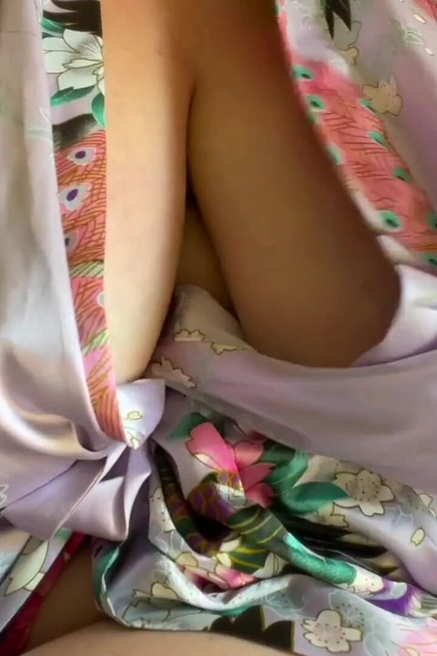 Sexy BBW Relaxes in Her Robe