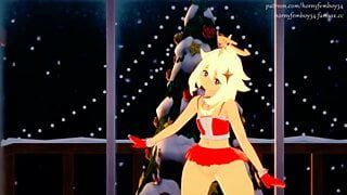 MMD – Special Christmas video with Paimon