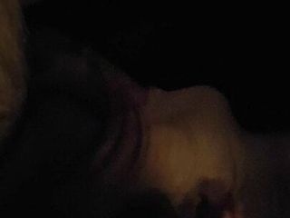 Blowjob for bf in the dark