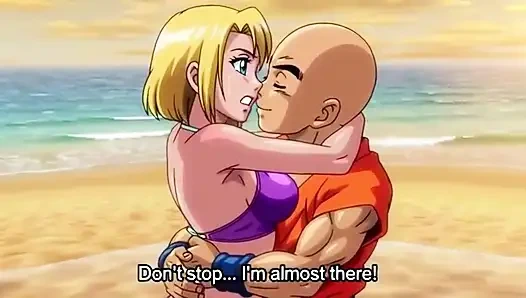 Android 18 ve Krillin plaj evi tutkusu - romantik 3 boyutlu anime