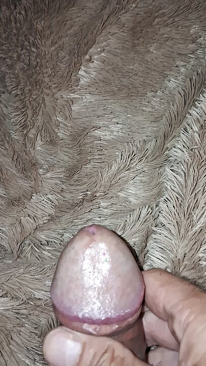 Cumshot from a hard cock