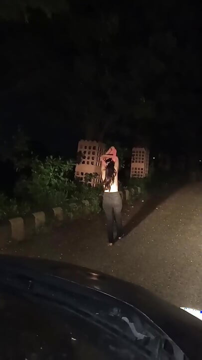 Bayan Mahi'yi gece asansöre bindirdi ve onu arabada sikti.