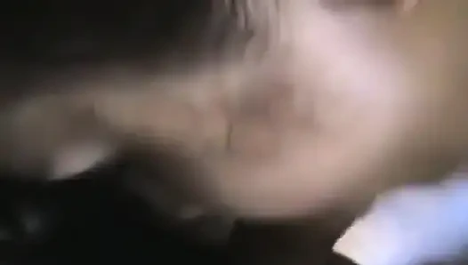 Возбужденный воробей глубоко заглатывает большой дон