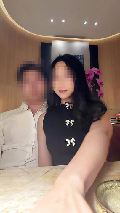 Real couple dinner sex with POV sex