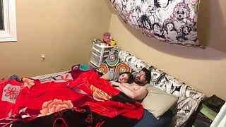 Mąż bije żonę cipkę przed snem