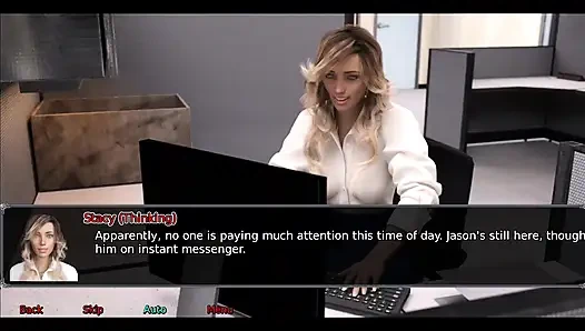 Офисная жена, часть 3: Стейси играла с собой в душе на работе